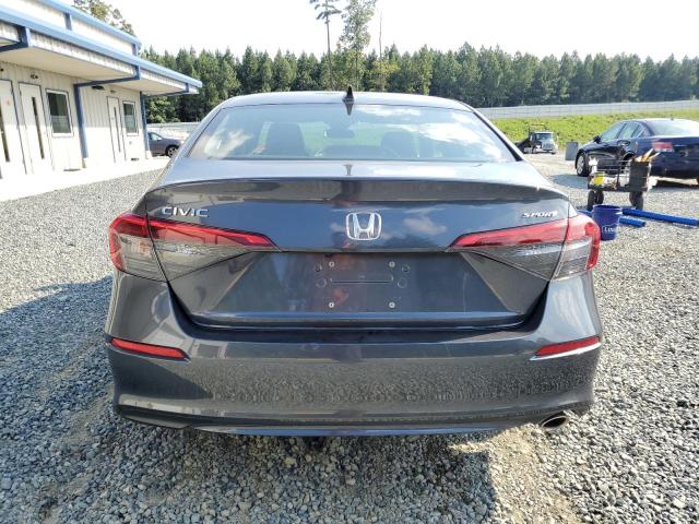 2HGFE2F52NH609945 - 2022 HONDA CIVIC SPORT GRAY photo 6