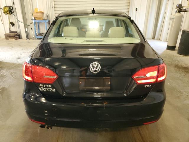 3VWLL7AJ5BM102427 - 2011 VOLKSWAGEN JETTA TDI BLACK photo 6