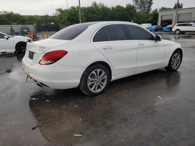 55SWF4KB7HU219256 - 2017 MERCEDES-BENZ C 300 4MATIC WHITE photo 3