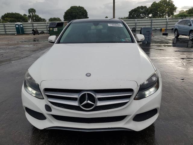 55SWF4KB7HU219256 - 2017 MERCEDES-BENZ C 300 4MATIC WHITE photo 5