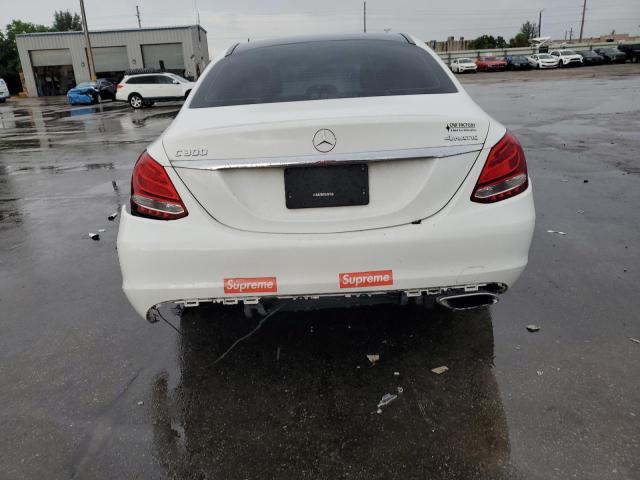 55SWF4KB7HU219256 - 2017 MERCEDES-BENZ C 300 4MATIC WHITE photo 6