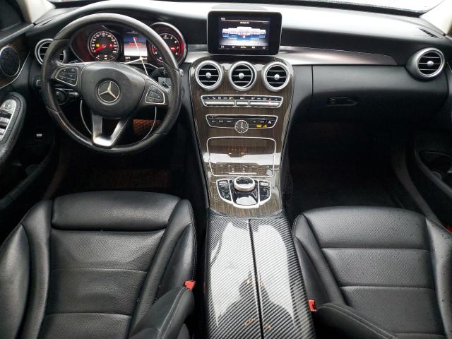 55SWF4KB7HU219256 - 2017 MERCEDES-BENZ C 300 4MATIC WHITE photo 8