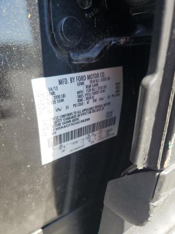 1FM5K8GT5DGC56299 - 2013 FORD EXPLORER SPORT BLACK photo 13