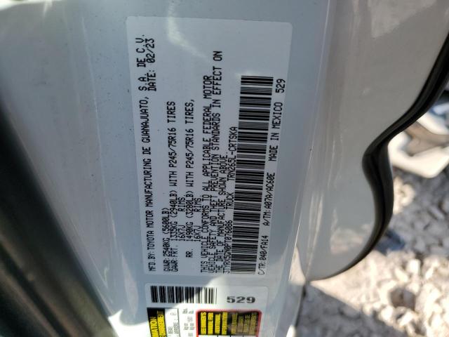 3TYRX5GN0PT076086 - 2023 TOYOTA TACOMA ACCESS CAB თეთრი ფოტო 12