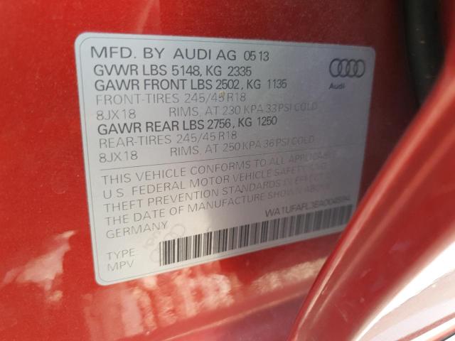 WA1UFAFL3EA004594 - 2014 AUDI A4 ALLROAD PREMIUM PLUS RED photo 12