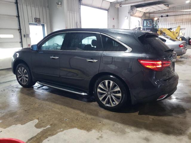 5FRYD4H41GB005921 - 2016 ACURA MDX TECHNOLOGY GRAY photo 2
