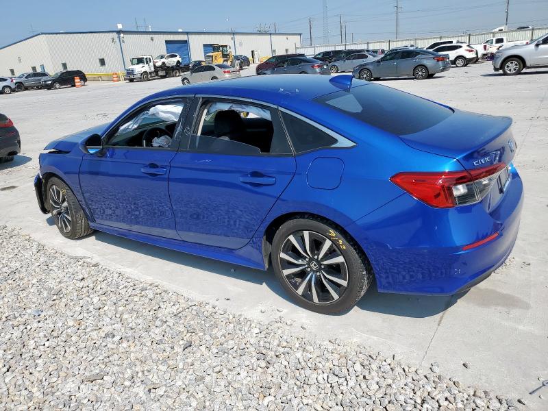 2HGFE1F78NH320578 - 2022 HONDA CIVIC EX BLUE photo 2