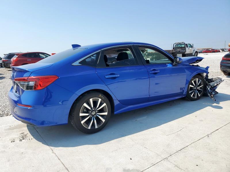2HGFE1F78NH320578 - 2022 HONDA CIVIC EX BLUE photo 3