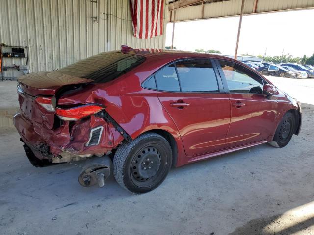 JTDEPMAE9NJ211816 - 2022 TOYOTA COROLLA LE RED photo 3