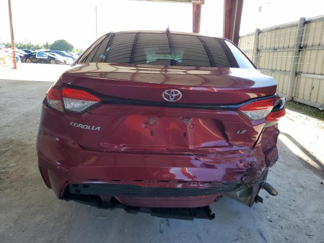JTDEPMAE9NJ211816 - 2022 TOYOTA COROLLA LE RED photo 6