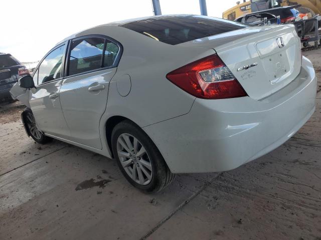 19XFB2F84CE305638 - 2012 HONDA CIVIC EX WHITE photo 2