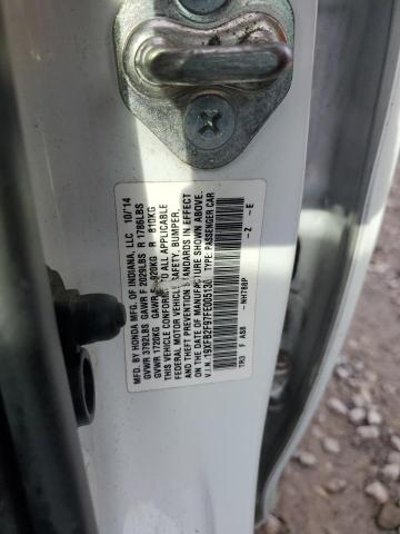 19XFB2F97FE005136 - 2015 HONDA CIVIC EXL 白色 照片 12