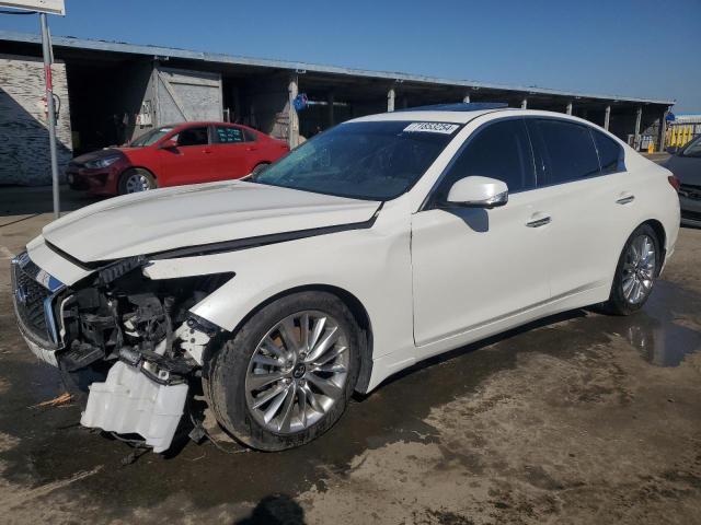 JN1EV7BP7MM705986 - 2021 INFINITI Q50 LUXE WHITE photo 1