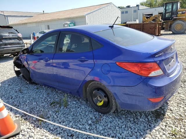 KMHCT4AEXDU347772 - 2013 HYUNDAI ACCENT GLS BLUE photo 2