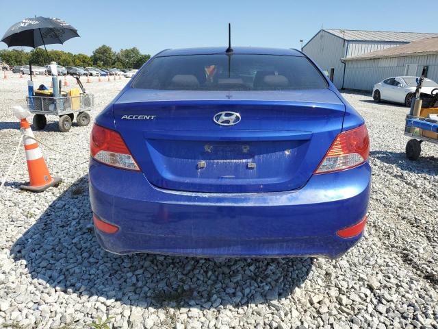 KMHCT4AEXDU347772 - 2013 HYUNDAI ACCENT GLS BLUE photo 6
