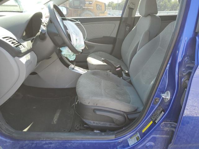 KMHCT4AEXDU347772 - 2013 HYUNDAI ACCENT GLS BLUE photo 7