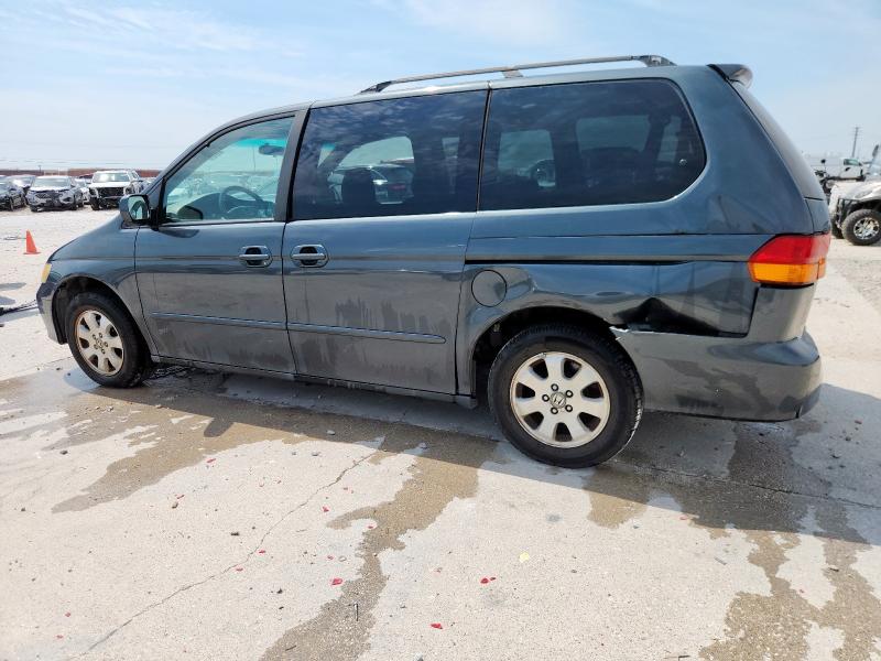 5FNRL18634B081077 - 2004 HONDA ODYSSEY EX BLUE photo 2