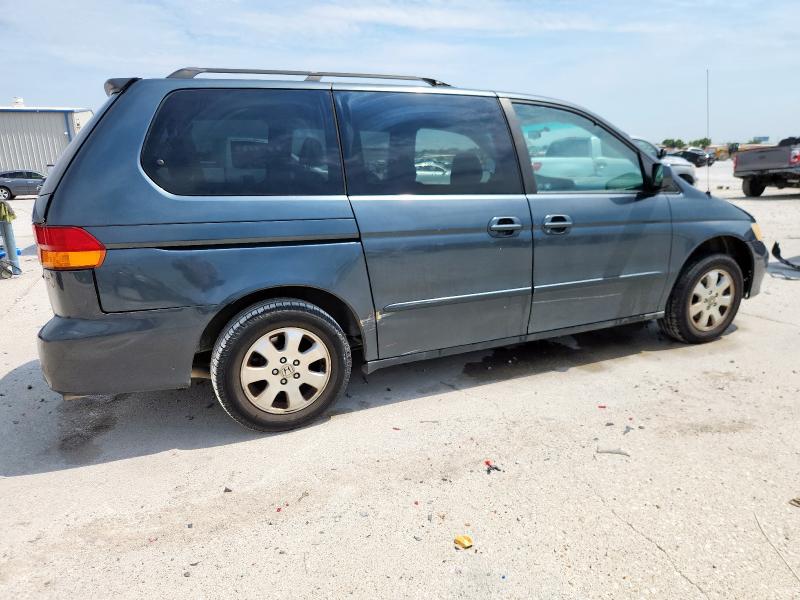 5FNRL18634B081077 - 2004 HONDA ODYSSEY EX BLUE photo 3