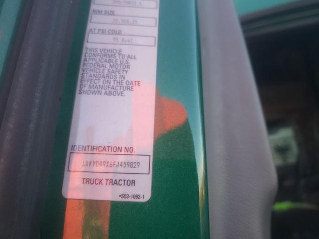 1XKYD49X6FJ459829 - 2015 KENWORTH CONSTRUCTI T680 GREEN photo 10