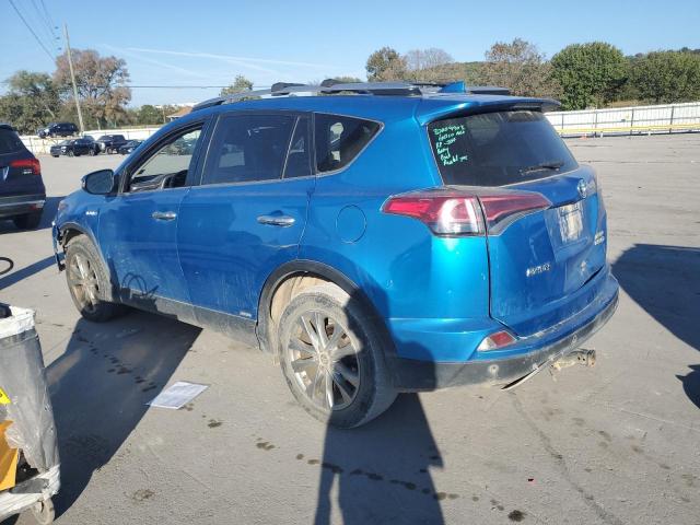 JTMDJREV1HD072479 - 2017 TOYOTA RAV4 HV LIMITED BLUE photo 2