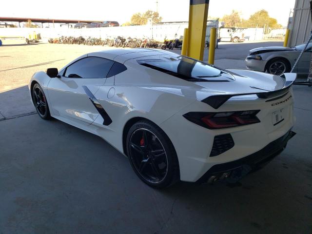 1G1Y72D49L5114327 - 2020 CHEVROLET CORVETTE STINGRAY 2LT WHITE photo 2