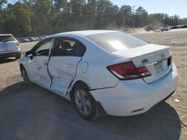 2HGFB2F58DH585741 - 2013 HONDA CIVIC LX WHITE photo 2