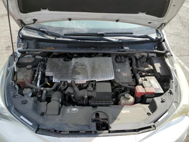 JTDKBRFU9J3082019 - 2018 TOYOTA PRIUS WHITE photo 11