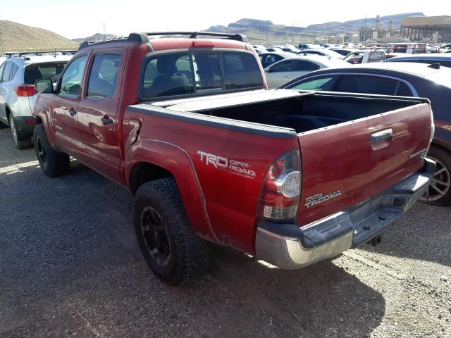 5TFJU4GN5CX015459 - 2012 TOYOTA TACOMA DOUBLE CAB PRERUNNER RED photo 2