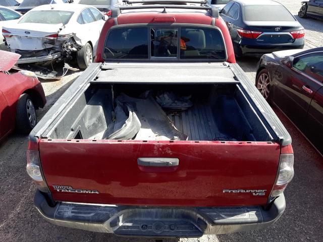 5TFJU4GN5CX015459 - 2012 TOYOTA TACOMA DOUBLE CAB PRERUNNER RED photo 6
