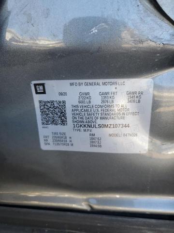 1GKKNULS0MZ107344 - 2021 GMC ACADIA SLT GRAY photo 13