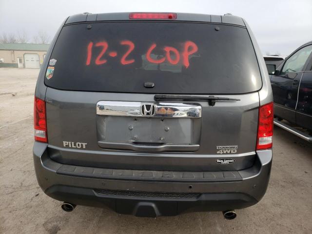 5FNYF4H97DB072994 - 2013 HONDA PILOT TOURING GRAY photo 6