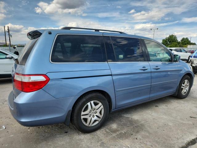 5FNRL38707B108180 - 2007 HONDA ODYSSEY EXL BLUE photo 3