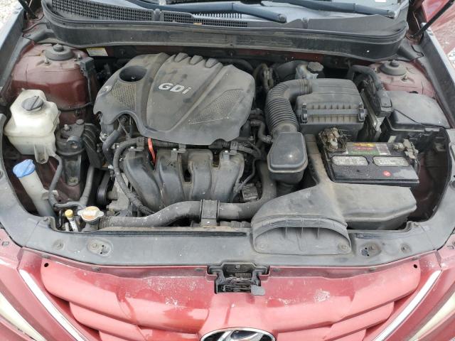 5NPEB4AC7CH461865 - 2012 HYUNDAI SONATA GLS RED photo 11