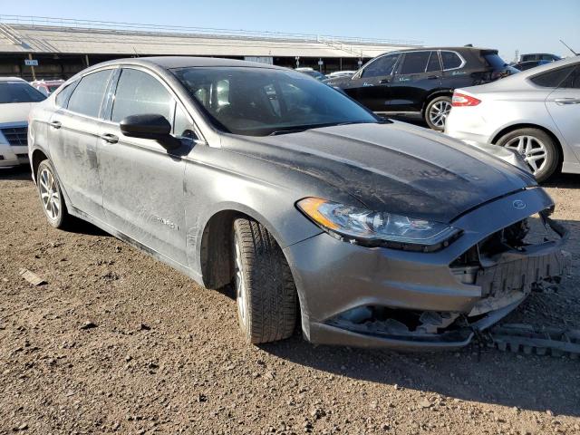 3FA6P0LU1HR230930 - 2017 FORD FUSION SE HYBRID GRAY photo 4