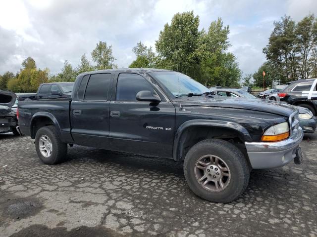 1B7HG48NX2S653495 - 2002 DODGE DAKOTA QUAD SLT BLACK photo 4