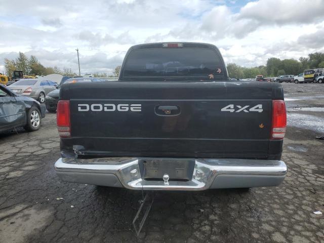 1B7HG48NX2S653495 - 2002 DODGE DAKOTA QUAD SLT BLACK photo 6