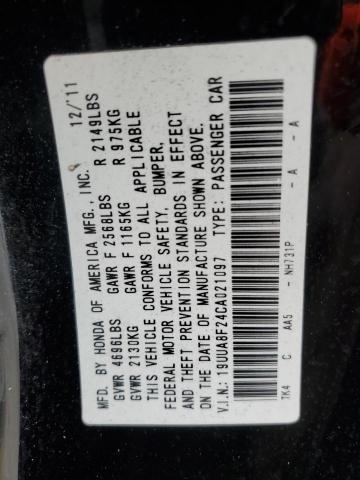 19UUA8F24CA021097 - 2012 ACURA TL 黑色 照片 12