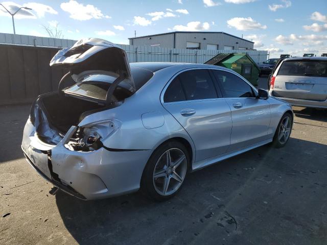 55SWF6GB6FU028011 - 2015 MERCEDES-BENZ C 400 4MATIC SILVER photo 3