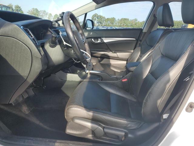 19XFB2F93DE009276 - 2013 HONDA CIVIC EXL WHITE photo 7