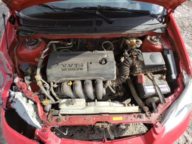 2T1KR32E98C719337 - 2008 TOYOTA COROLLA MA XR RED photo 11