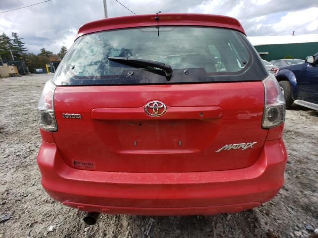 2T1KR32E98C719337 - 2008 TOYOTA COROLLA MA XR RED photo 6
