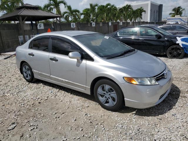 1HGFA16567L021445 - 2007 HONDA CIVIC LX SILVER photo 4