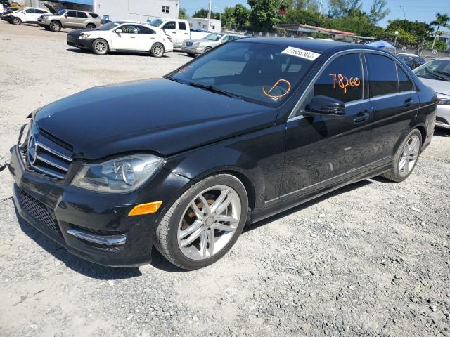 WDDGF4HB5ER315167 - 2014 MERCEDES-BENZ C 250 BLACK photo 1