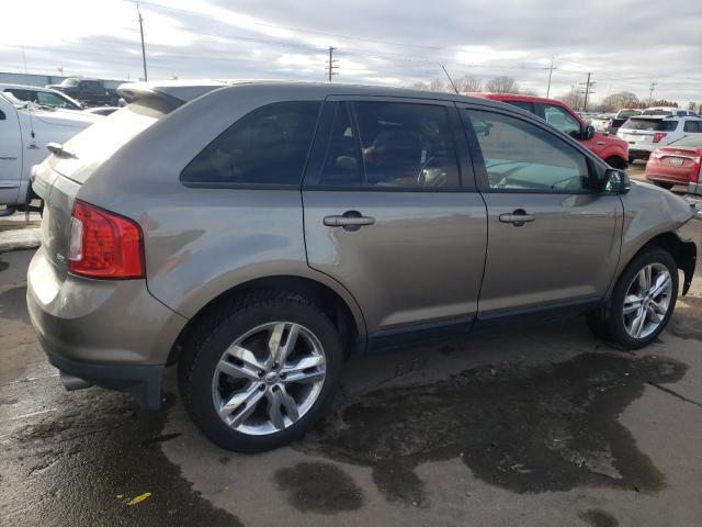 2FMDK3JC5EBA06710 - 2014 FORD EDGE SEL BROWN photo 3