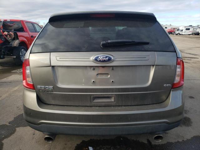 2FMDK3JC5EBA06710 - 2014 FORD EDGE SEL BROWN photo 6