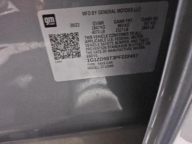 1G1ZD5ST3PF222497 - 2023 CHEVROLET MALIBU LT Boz foto 13