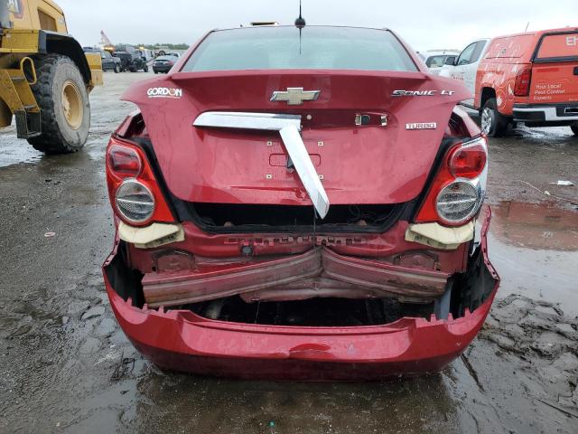 1G1JC5SB2F4145557 - 2015 CHEVROLET SONIC LT RED photo 6