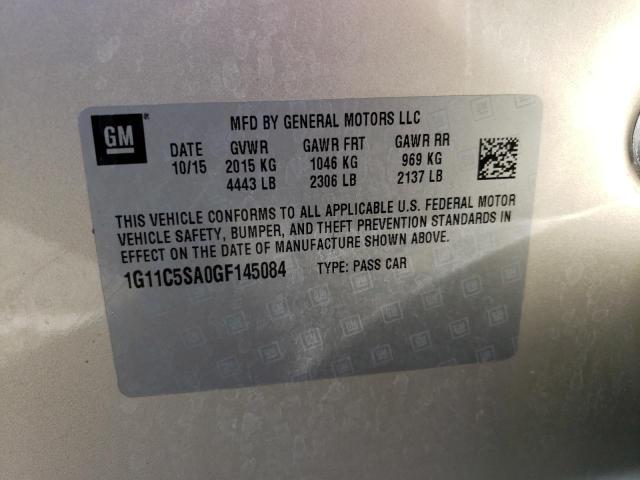 1G11C5SA0GF145084 - 2016 CHEVROLET MALIBU LIM LT BEIGE photo 13