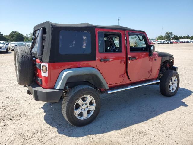 1C4BJWDG0EL207560 - 2014 JEEP WRANGLER U SPORT წითელი ფოტო 3