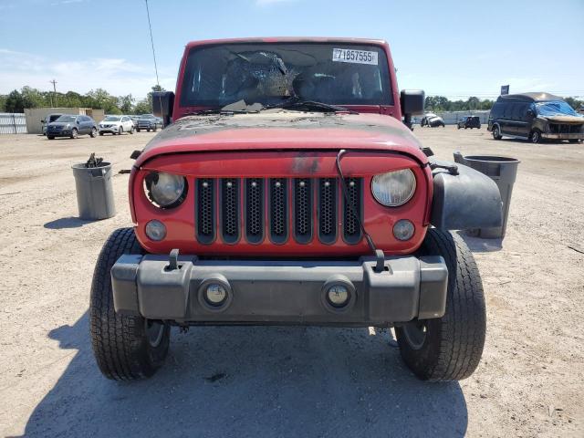 1C4BJWDG0EL207560 - 2014 JEEP WRANGLER U SPORT წითელი ფოტო 5